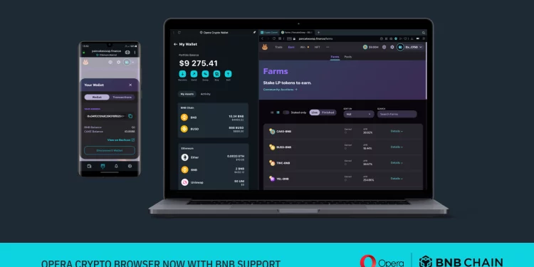 Trình duyệt Opera mở rộng tích hợp với BNB Chain