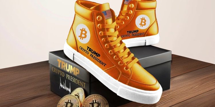 Giày thể thao Bitcoin của Trump gây sốt trên eBay