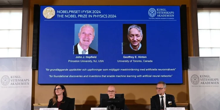 Hai cha đẻ của AI nhận giải Nobel Vật lý 2024