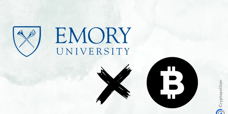 Đại học Emory đầu tư 15 triệu USD vào quỹ ETF Bitcoin
