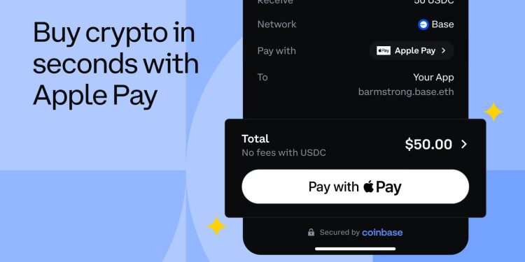 Coinbase tích hợp Apple Pay vào dịch vụ Onramp