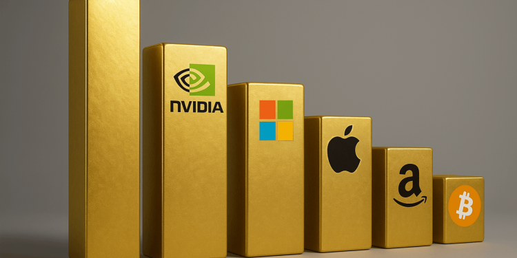 Bitcoin vươn lên vị trí thứ 6 tài sản toàn cầu theo vốn hóa