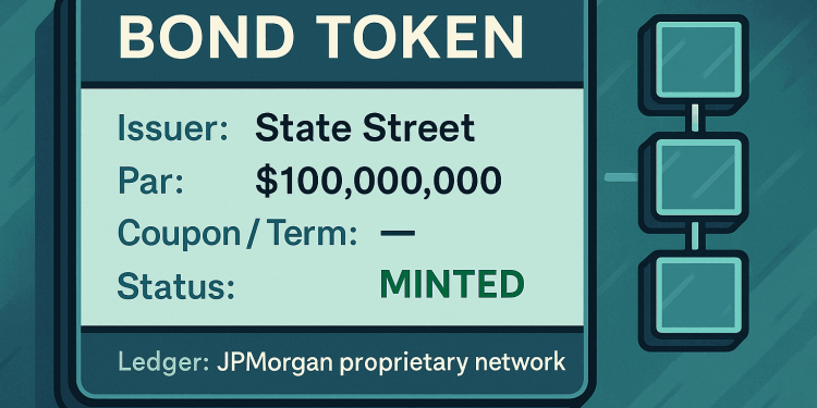 State Street gia nhập nền tảng nợ mã hóa của JPMorgan