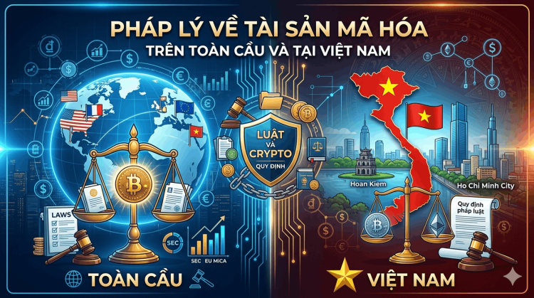 Cập nhật tình hình pháp lý về tài sản mã hóa trên toàn cầu và tại Việt Nam